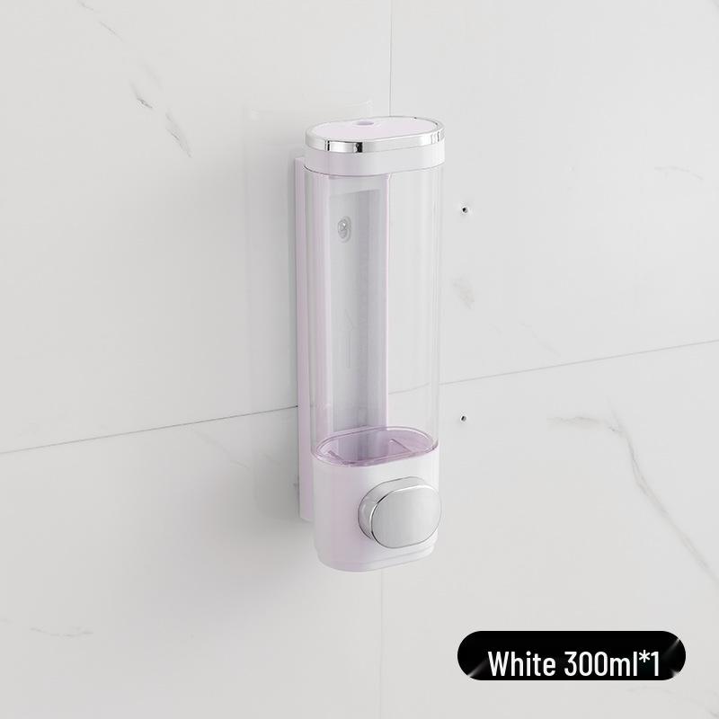 Punch-Free Wall-Mounted Triple Soap Dispenser for Bathroom: Hand Wash, Bath, Hair Care