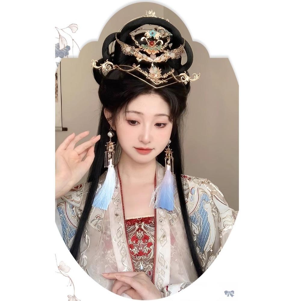 Headdress Hanfu Wig Headband Lazy Wig Bag Chinese Ancient Chignon Gentle Antique Hair Bun  Daily