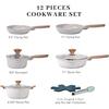 Kairi 12-Piece Non-Stick Cookware Set: Frying, Stir-Frying, Soup, and Milk Pans for All Stoves