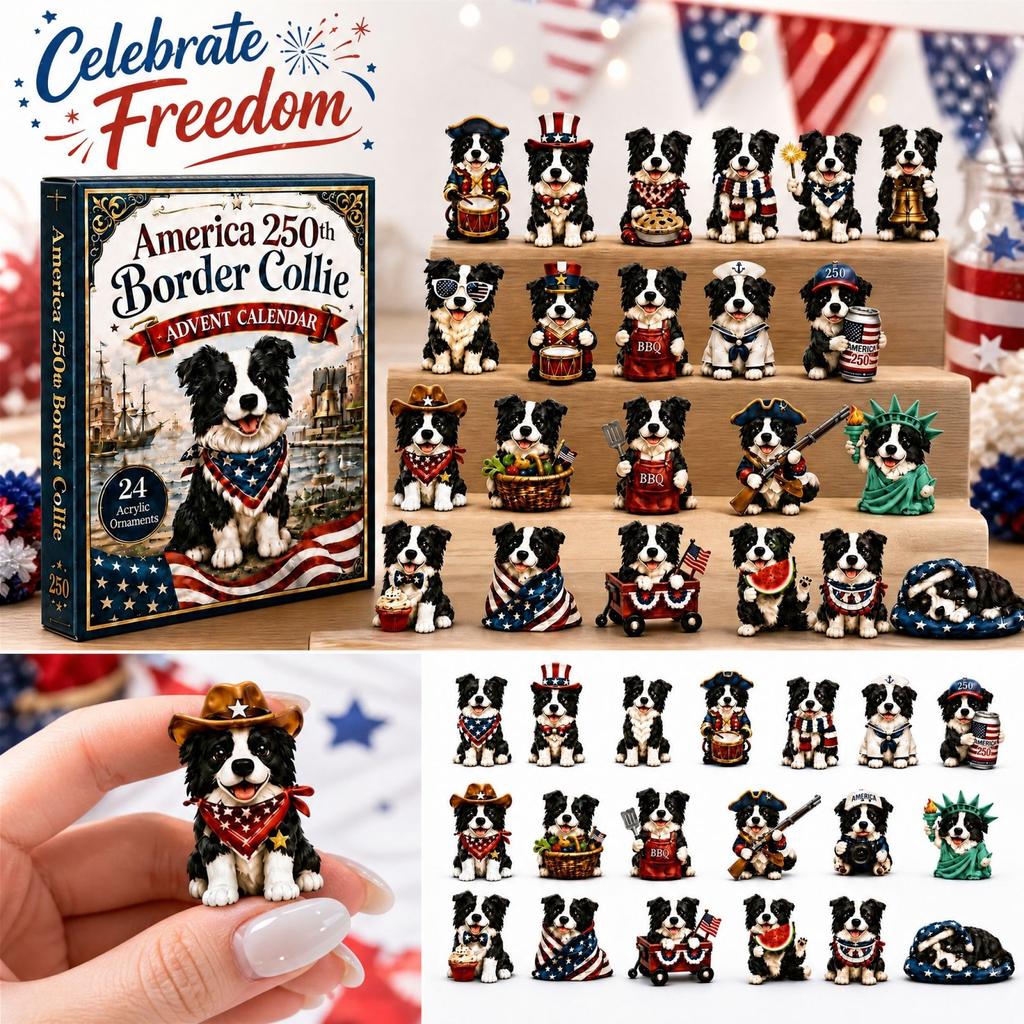 2D Flat Acrylic Airplane-Shaped Display Box for Puppy Independence Day