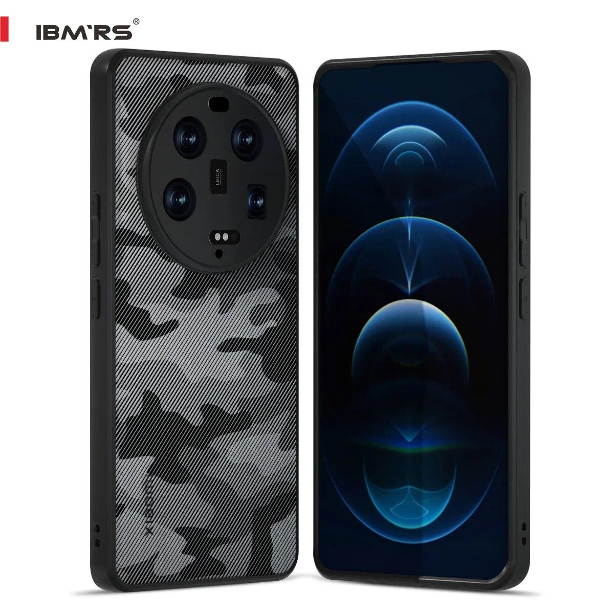 

(В комплекте ремешок на запястье)IBMRS [двойное покрытие против царапин] для Xiaomi 13 Ultra Case, камуфляжный прозрачный жесткий задний противоударный улучшенный защитный чехол For Xiaomi 13 Ultra