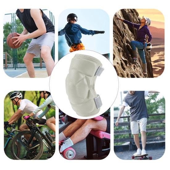 1 Pc Knee Pad for Men Women Anti-slip Collision Avoidance Knee Sleeve with Thick Sponge Exercise Protective Knee Pad for Football Volleyball