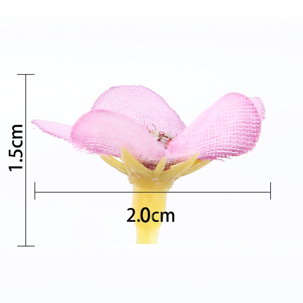 50pcs/bag Artificial Flower Heads 2cm Mini Flower DIY Garland Festival Decoration Wedding Decoration Home Ornament