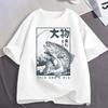 Japanese Fishing Ukiyo-e Fish Wave Graphic T-shirt Fisherman Angler T Shirt Outdoor Nature Fishing Lover Gift T-shirts Clothing