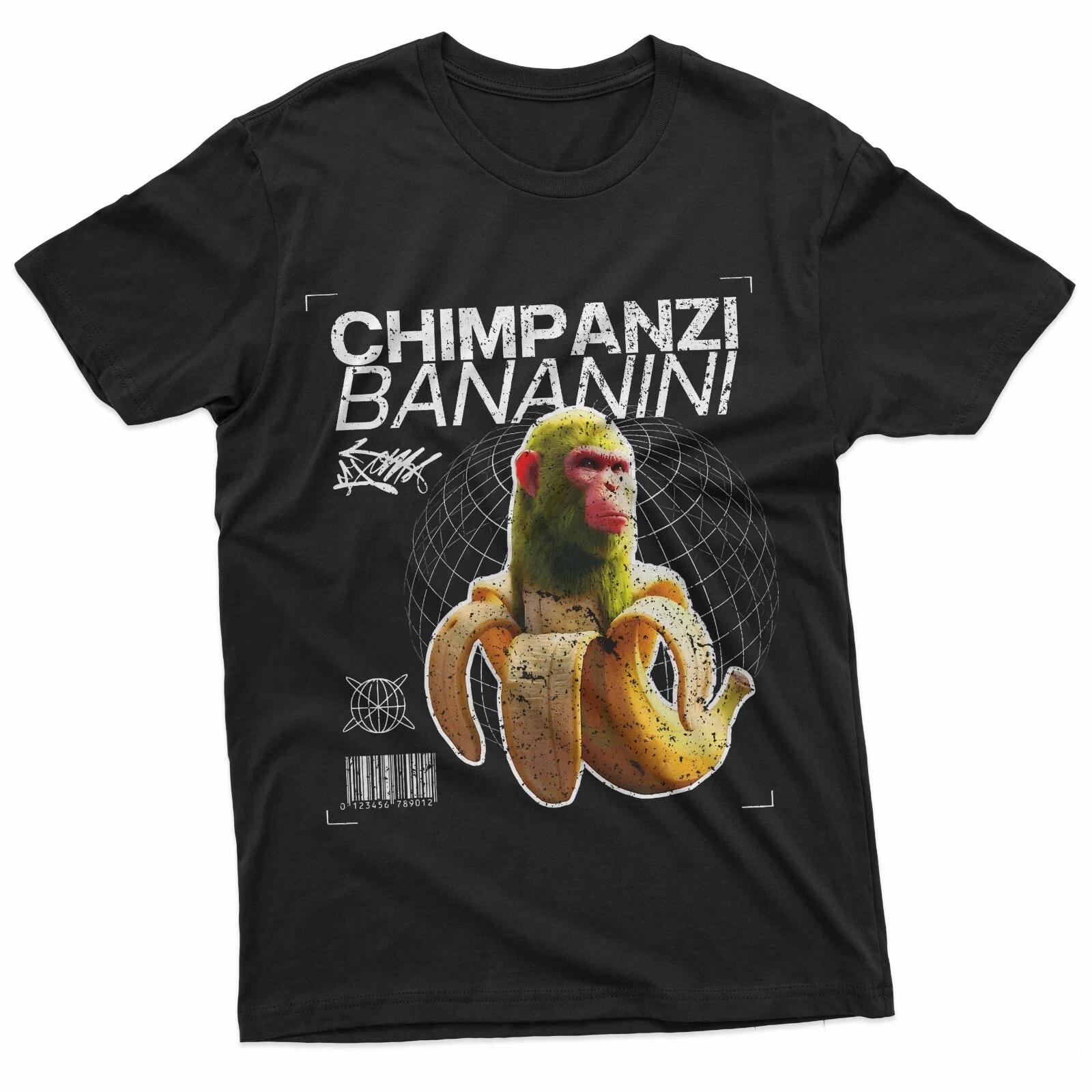 

Chimpanzi Bananini Fun Character Art 100% Cotton T-shirt Mens Tees Top 2XL