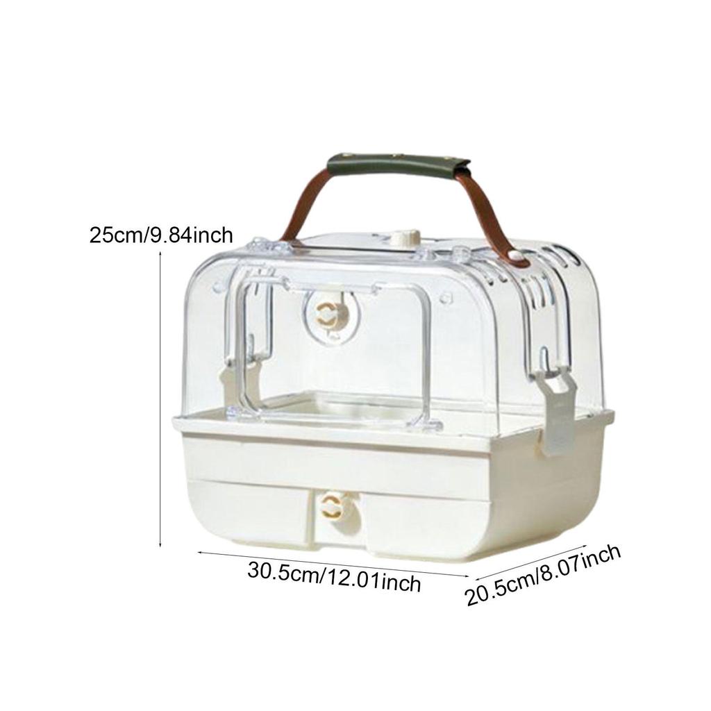Bird Travel Carrier Pet Supplies, Ventilation, Outdoor Use, with Carry Handle Portable Parrot Cage for Conures, Budgies Finches