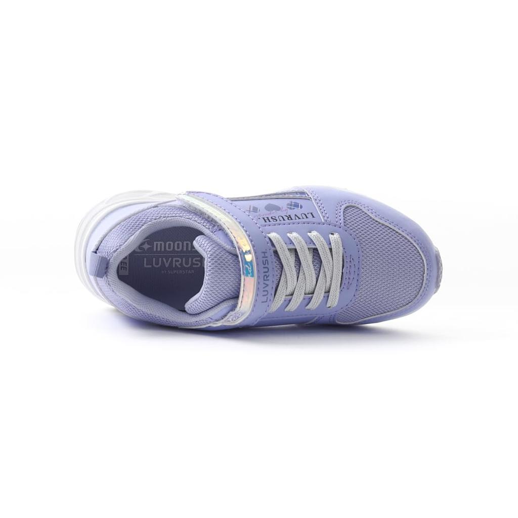 Sneakers for Both Sunny and Rainy Days LV1158 Girls Purple Cm 2E [Superstar] 23.0