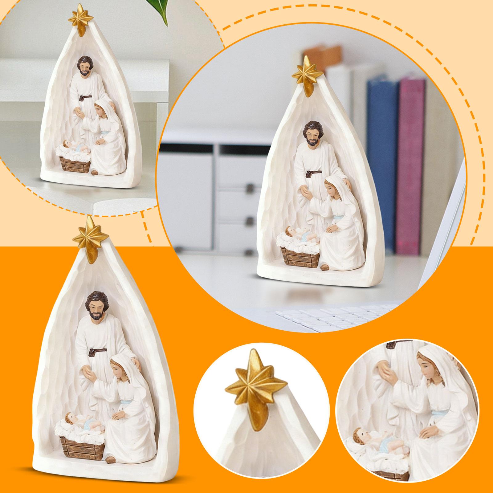 

Resin Figurines: Home Decor Gift Featuring A Family Of Three, Perfect For Living Room Or Desktop Display. One Size