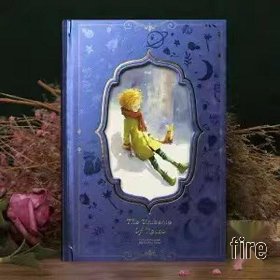 Prince Retro Diary: Thickened Color Illustration Notebook for Students