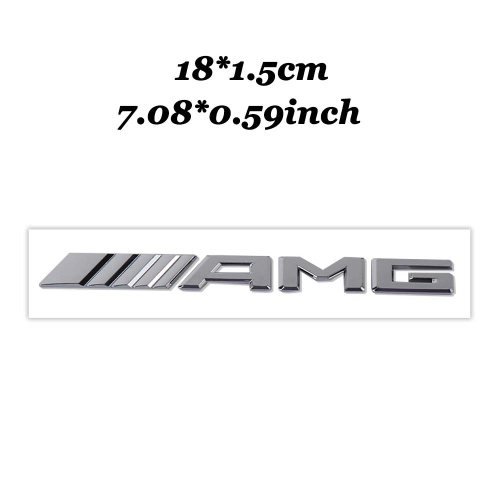 3D ABS Car Rear Trunk AMG Badge Decoration Sticker For Mercedes Benz AMG W206 W204 W205 W212 W213 W221 W222 W223 W251 W464 W108