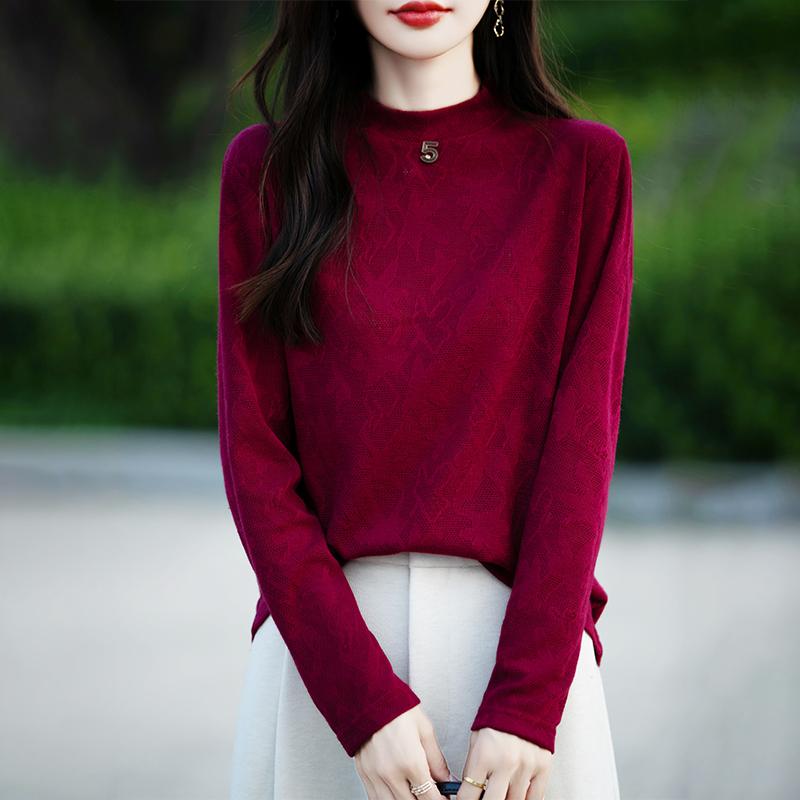 Lettvektsgenser for kvinner - 50 % Mulberry Silke & Polyester-blanding, pustende fritidsgenser