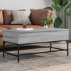 VidaXL Coffee Table, End Table with Adjustable Feet, Side Table Living Room Interior, Modern, Sonoma 845399