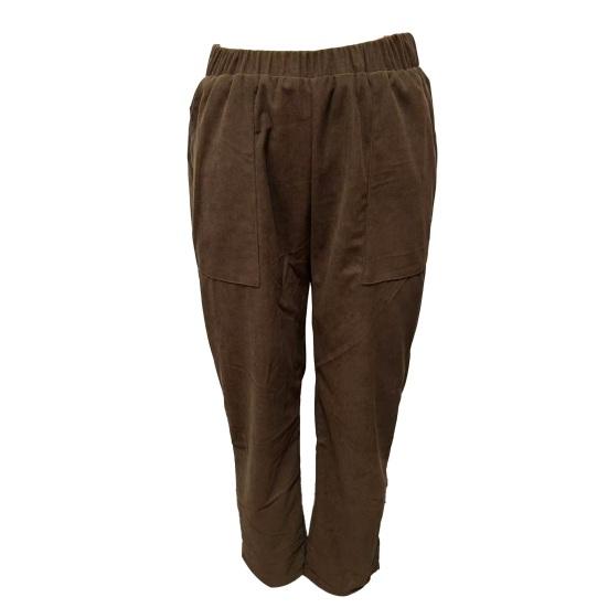 Women Pants Elastic Mid-rise Casual Wide Leg Trousers with Pockets Solid Color Loose Fit Lounge Pants Daily Wear