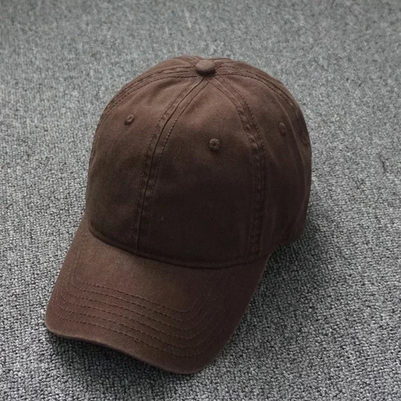 Solid  Cap Four Seasons Women Ponytail Baseball Caps Big Size  Men Baseball Cap Cotton Outdoor Simple  Visor Casual Cap