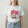 Unisex Unisexs T-Shirts Chibi Kasane Teto Mode Reines Baumwoll-T-Shirt Kurzarm-T-Shirt Rundhals Oberteile Geschenkidee