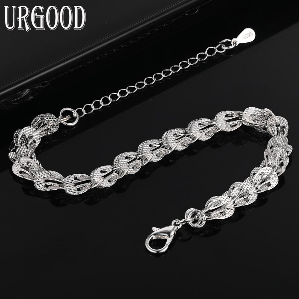 925 Sterling Silver Fashion Bracelet Wedding Jewelry