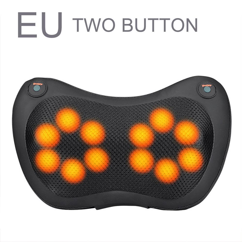 12/8/6/4 Heads Car Back Neck Massager Electric Massage Relaxation Pillow Cushion Home Waist Body