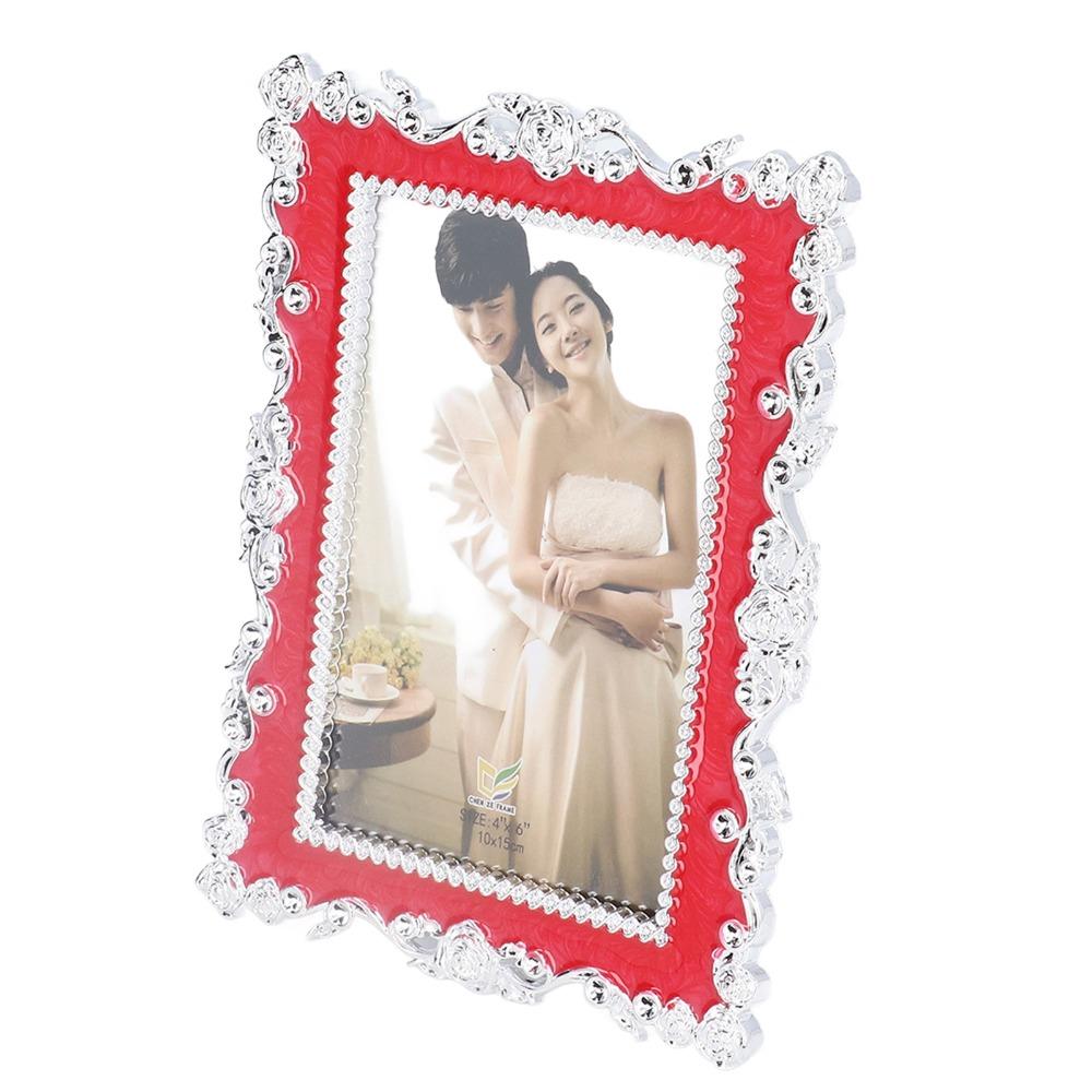6in Decorative Photo Frame Plastic Photo Display Frame Tabletop Design Picture Frame  For Study