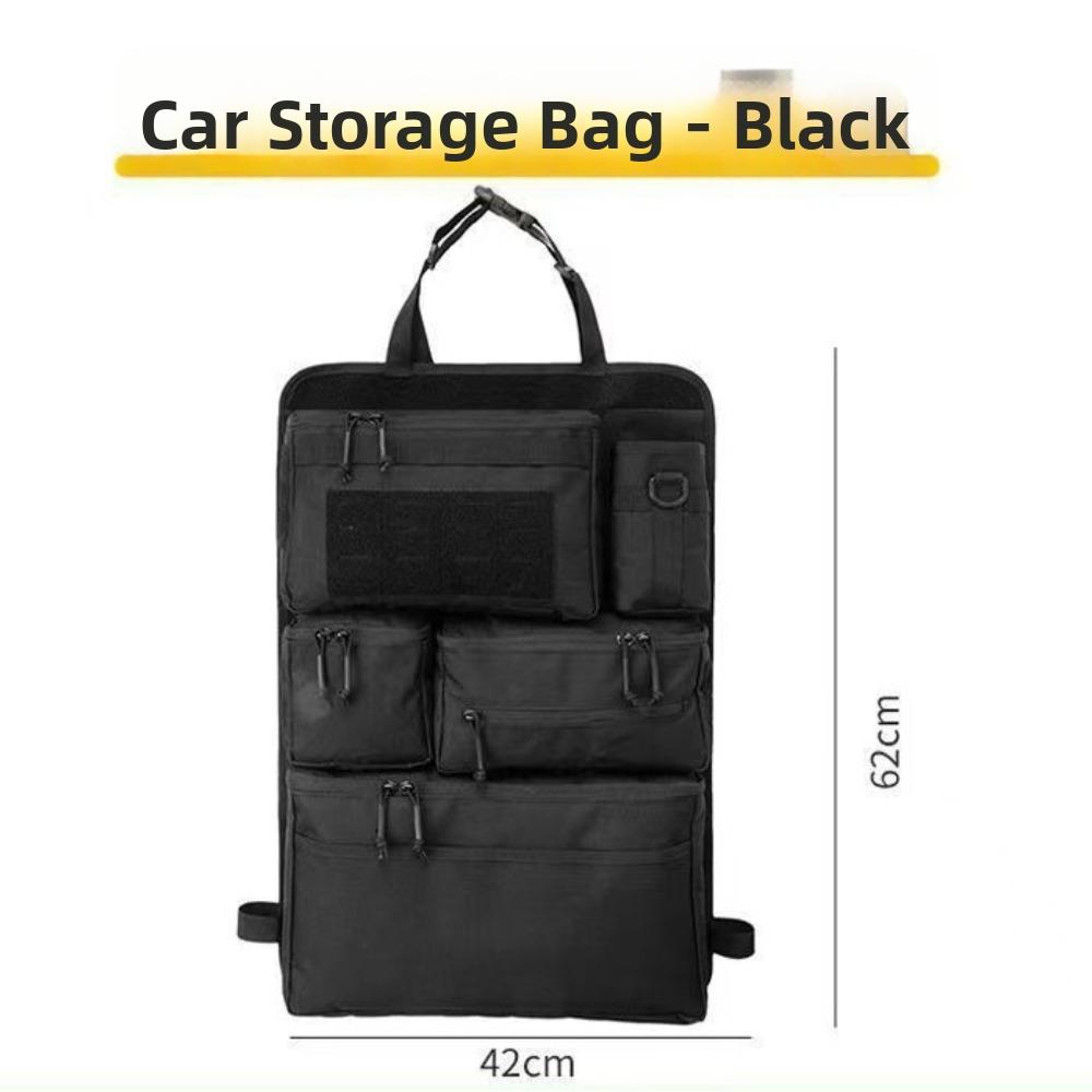 Portable Car Seat Back Storage Bag Multifunctional Hanging Rear Seat Bag  Camping Accessories
