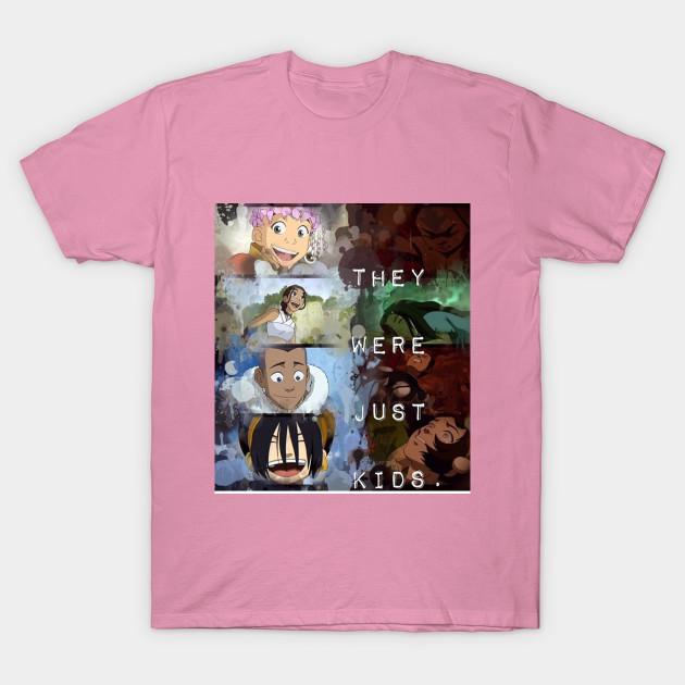 T-Shirt Damen Avatar Sie waren nur Kinder Harajuku Print Kawaii T-Shirt Sommer Kurzarm Damen T-Shirt Top Tee