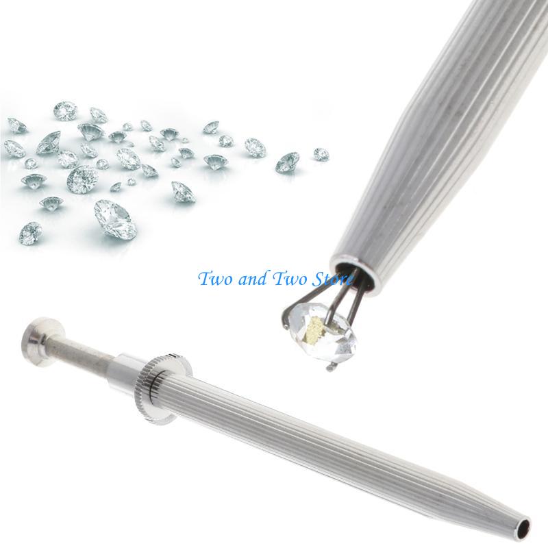 HX6F Stainless Steel 3/4-Claw Pick up Tool for Small Parts Diamond Gemstones Catcher