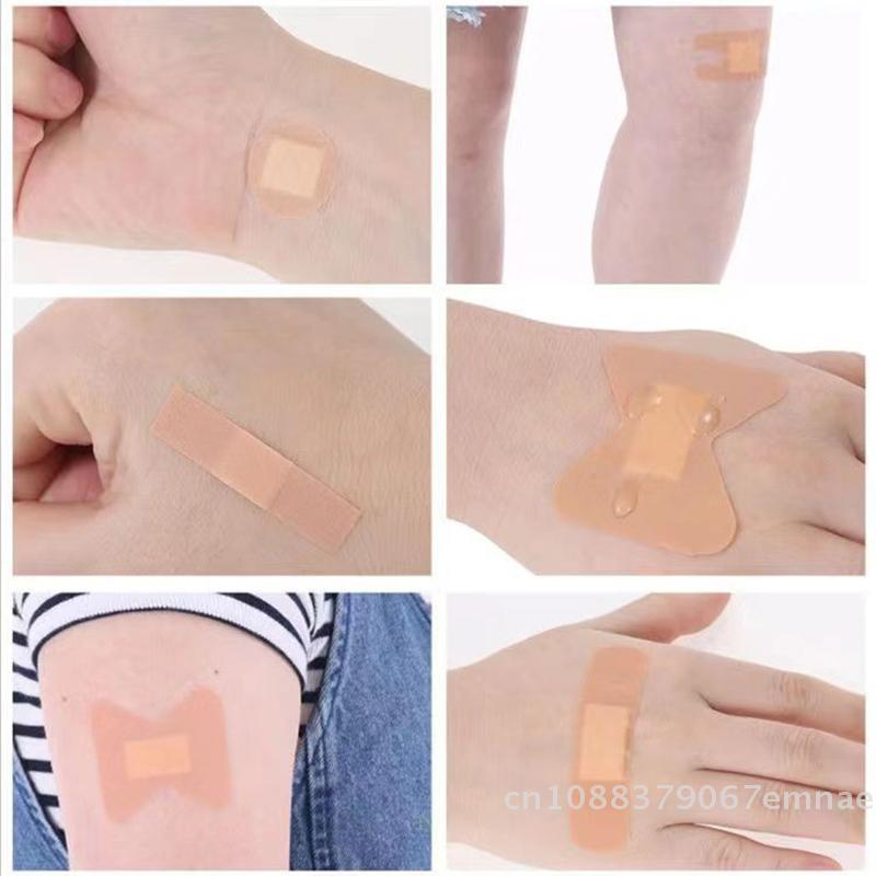 50Pcs Finger Waterproof Bandage Breathable Wound Dressing Medical Tape Emergency Bandaids for First Aid