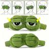 1/3pcs 3D Frog Sleep Mask - Cute Plush Eye Mask for Sleeping, Soft Blindfold for Travel, Unisex Comfortable Eye Shade Cover