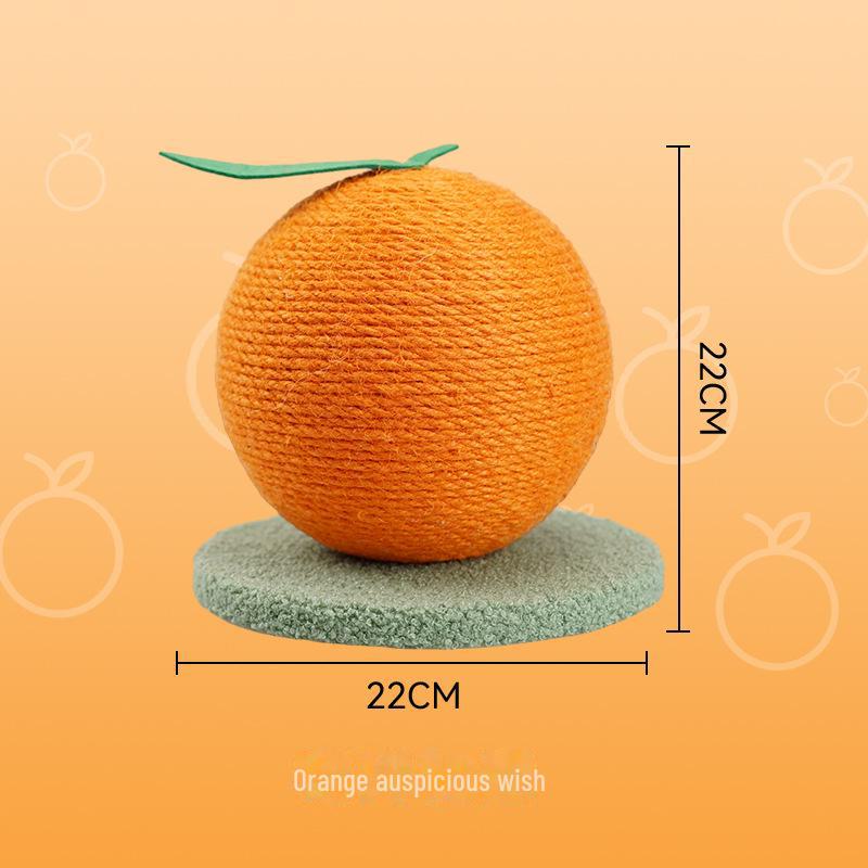 

Игрушка из сизаля-фрукта: Когтеточка и точилка для когтей для мелких/средних кошек Fruit Sisal Toy