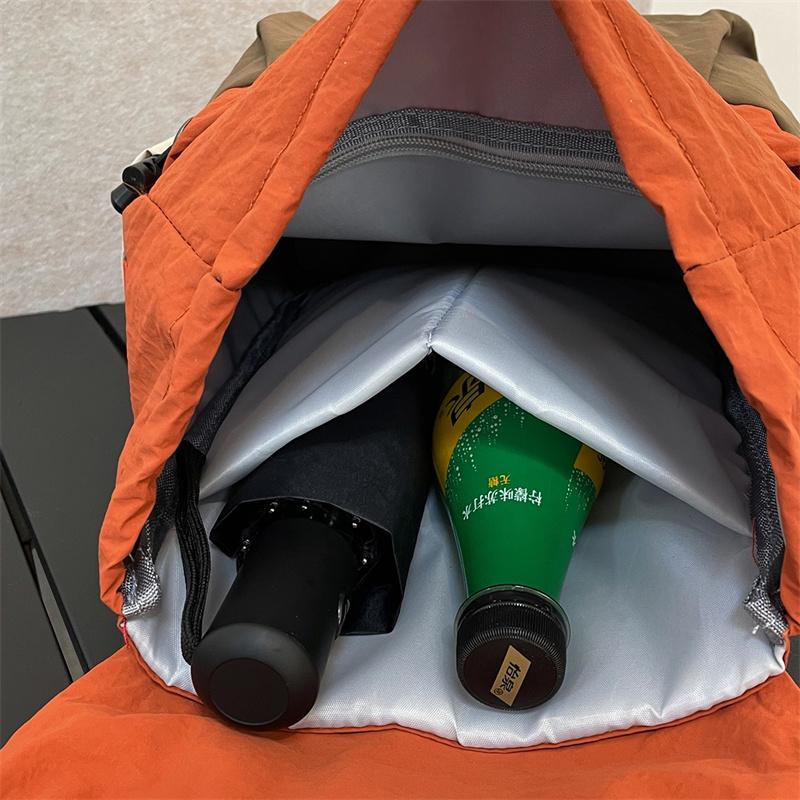 Color Block Schoolbag Women's Backpack Large Capacity Student Backpack