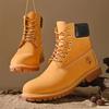 Herrenstiefel, hohe Stiefel, hochwertige Damen-Lederschuhe, modische Outdoor-Sneaker, Schnürstiefeletten mit rutschfester Oberfläche für Paare