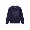 (WMNS) SS21 Tiger Embroidered Long Sleeves Pullover Hoodie Navy Blue Women's FB52PU5843XA-76
