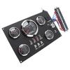 5-teiliges Instrumentenpanel-Set Rote LED 12 24V 85mm Drehzahlmesser Kraftstoffstand Wassertemperatur Öldruck Voltmeter
