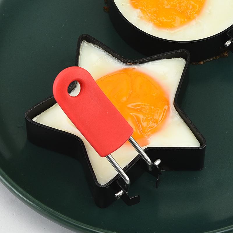 Forma ze stali nierdzewnej do smażenia jajek o nieregularnym kształcie - Narzędzie kuchenne do okrągłych smażonych jajek