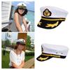 Captain Hat Costume for Women Men Teenagers for Sailor Party Decoration Costume Cosplay Dress-up