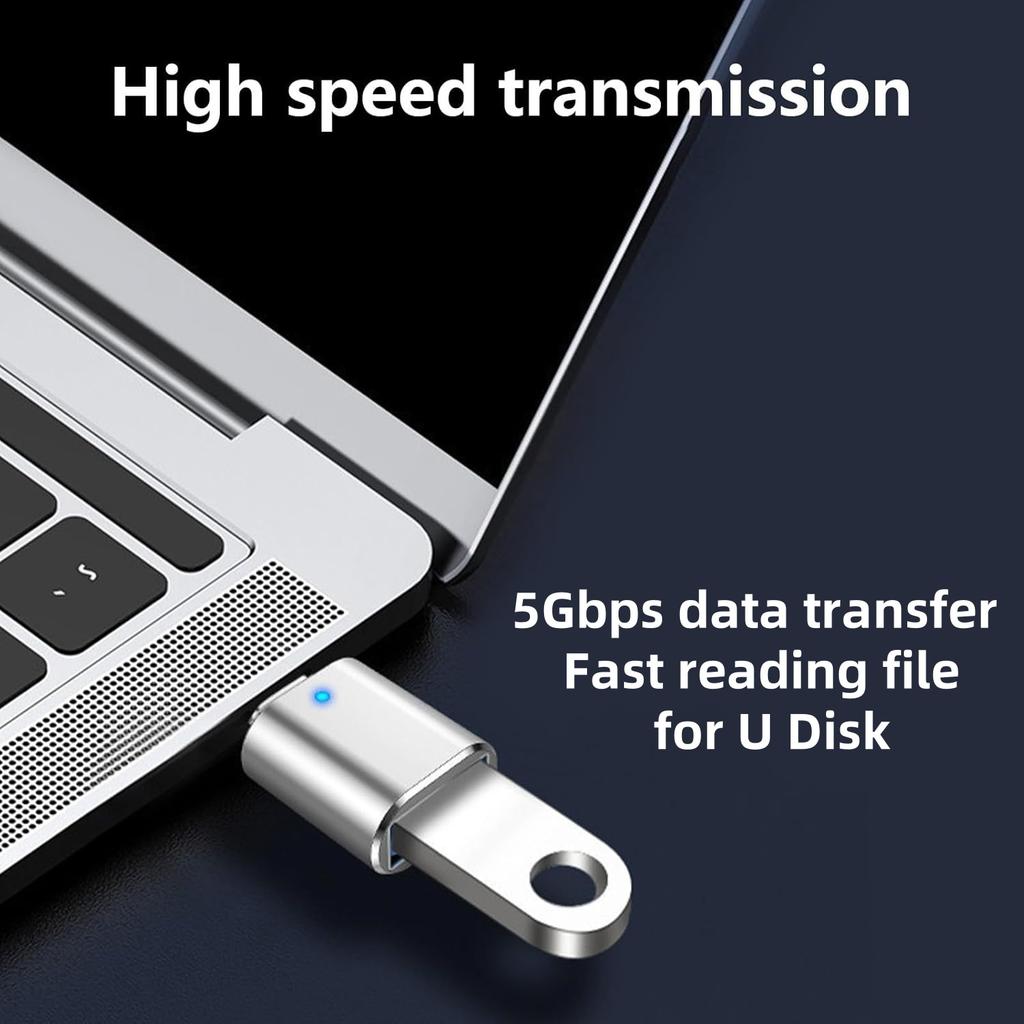 USB 3.0 OTG Adapter USB-C auf USB A Konverter geeignet für Macbook Samsung Xiaomi Huawei LED USBC OTG Stecker