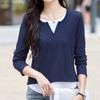 Navava Women Casual 2in1 Round Neck Long Sleeve T shirT nT2904