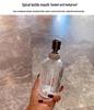 Luxuriöse Glasflasche mit Strasssteinen für Handdesinfektionsmittel oder Lotion - Großes Fassungsvermögen, Pumpmechanismus.