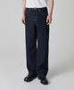 MUSINSA STANDARD Linen-Like Wide Denim Pants [Deep Indigo]