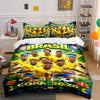Brazil Soccer Team Copa 2026 Bedding Set Bedding Set (1 Duvet Cover, 2 Pillowcases, Duvet Not Included)