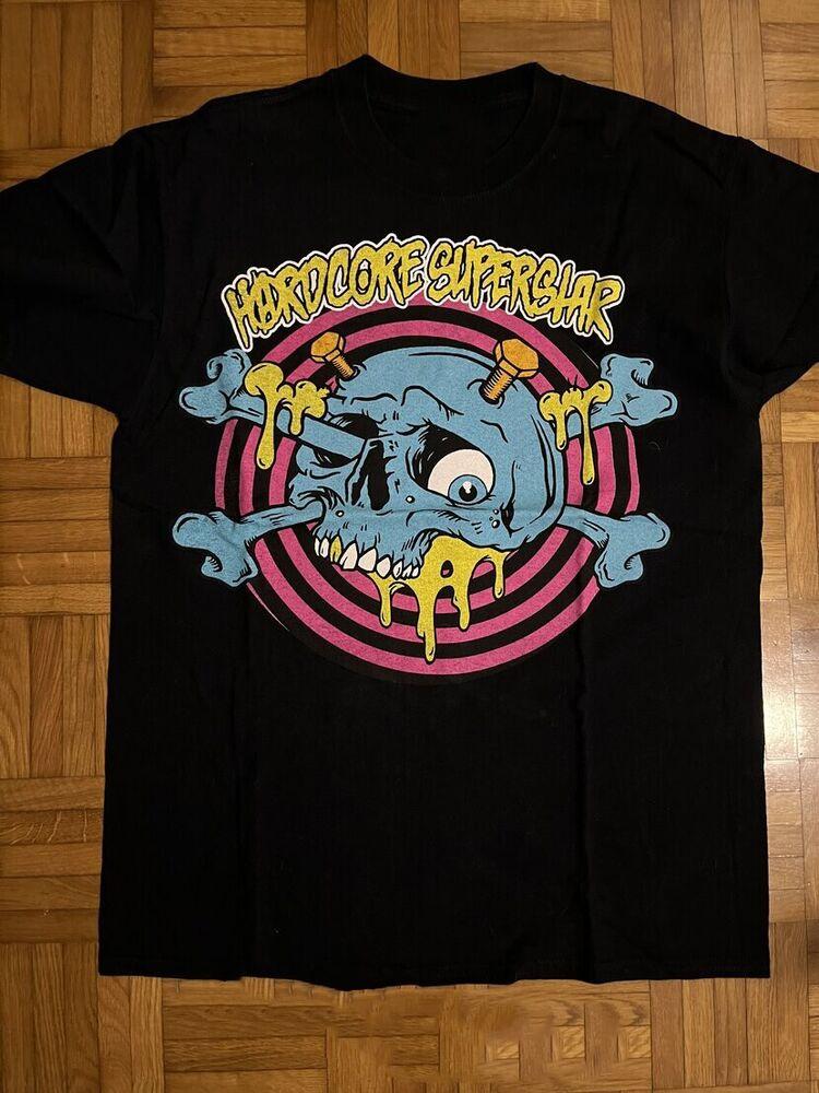Vtg Hardcore Superstar Band Tour Cotton Black All Size Unisex Shirt BL470