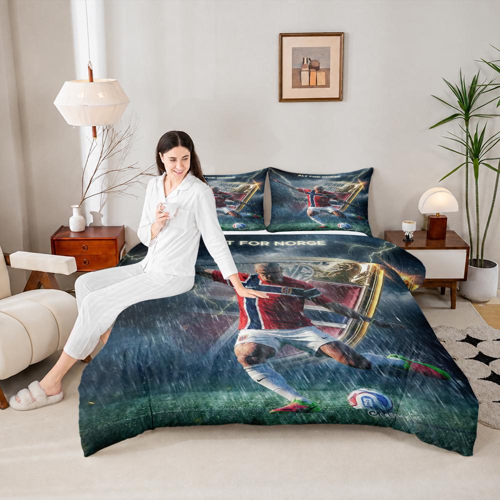 Vintage Japanese Wave Pattern Bedding Set (1 duvet cover, 2 pillowcases, duvet not included)