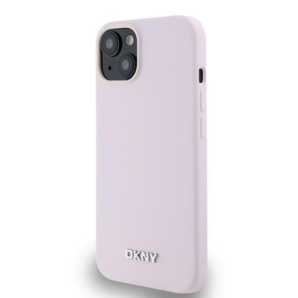Dkny Dkhmp14Ssmchlp Iphone 14 / 15 / 136.1 Różowy/Pink Hardcase Liquid Silicone Small Metal Logo Magsafe