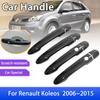 Carbon Fiber Outer Door Handle Cover for Renault Koleos Samsung QM5 2006~2015 Car Protective Accessories Styling Stickers Trim