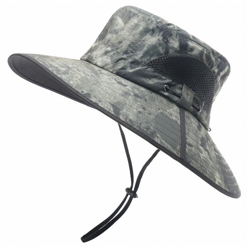 Unisex UV Protection Bucket Hat With Wide Brim Foldable Sun Outdoor Travel Beach Hiking