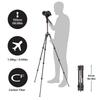 Manfrotto Befree Live Kolfiber Videohuvud Resa Idealisk för Video Fullt Utsträckt Höjd Minimal Höjd Bärväska Ingår T-Stativ Kit, Svart,