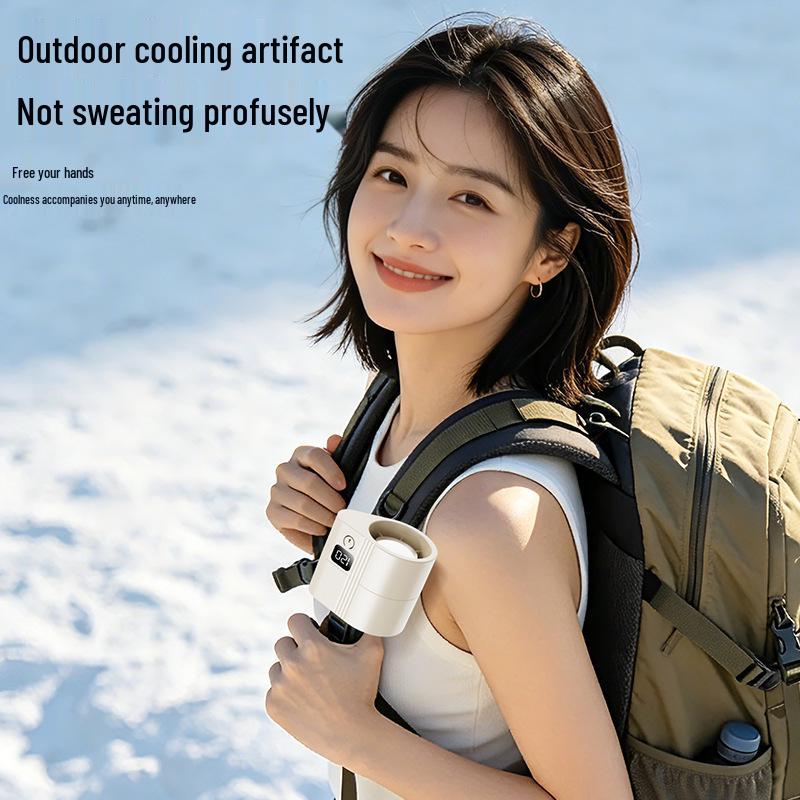 Portable Multifunctional USB Wrist and Waist Fan for Students and Outdoor Use