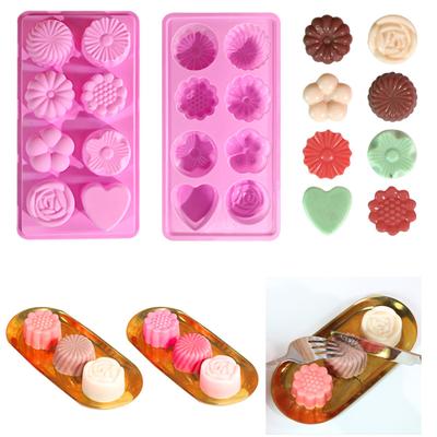 Flower Heart Silicone Baking Mold for-Mousse Cake Fondant Mold French Dessert Silicone Mold Pastry Chocolate Reusable