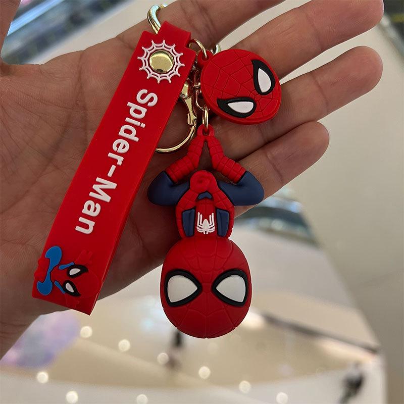 

Cute Cartoon Spiderman Couple Keychain - Car Pendant & Backpack Decoration