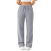 Women's Wide Leg Track Pants Fleece Lined Loose Straight Casual Pants  Sports Jogger Pants With Pockets