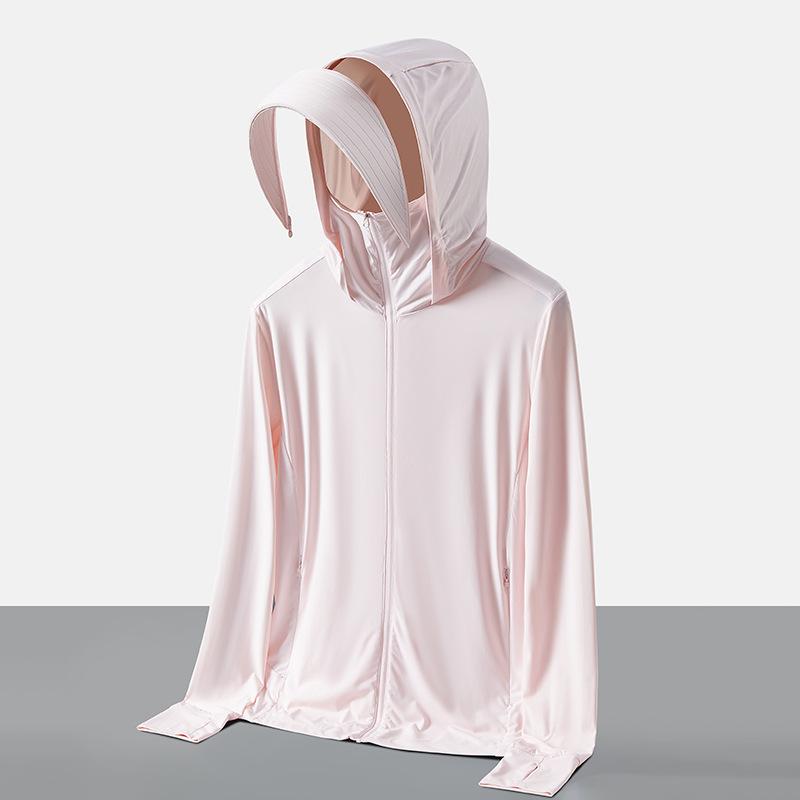 UPF10 + Ice Silk Sunscreen Clothing Men's Summer Outdoor UV Protection Fishing Sunscreen Clothing Women's Fashion and Breathable